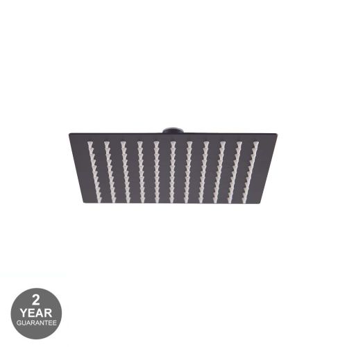 Noveua Mayfair 200mm Ultra Thin Square Shower Head Matt Black