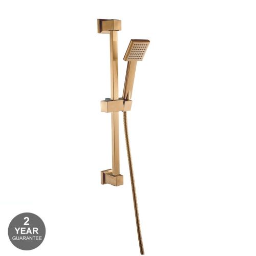 Noveua Mayfair Deluxe Square Slide Rail Kit Brushed Brass