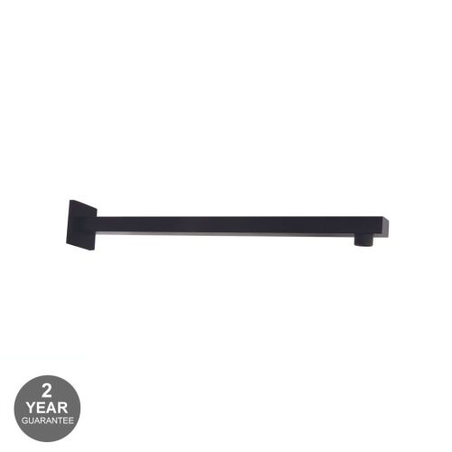 Noveua Mayfair Square Wall Mounted Shower Arm 2 Matt Black
