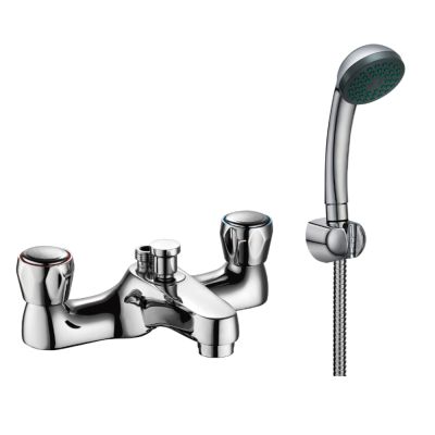 Noveua Richmond Deck Mounted Bath Shower Mixer - Chrome